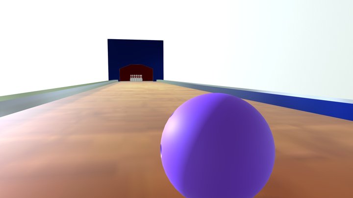 Bowling Lane 3D Model