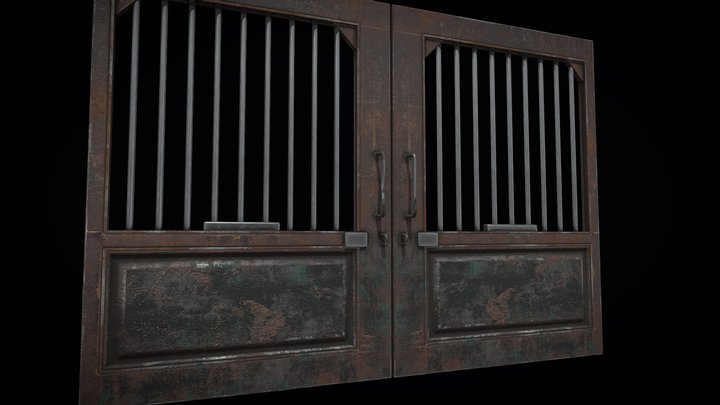 Door_ Old_ Metal_12MB – Free 3D Model STL