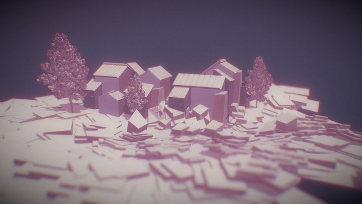 Little village. 3D Model