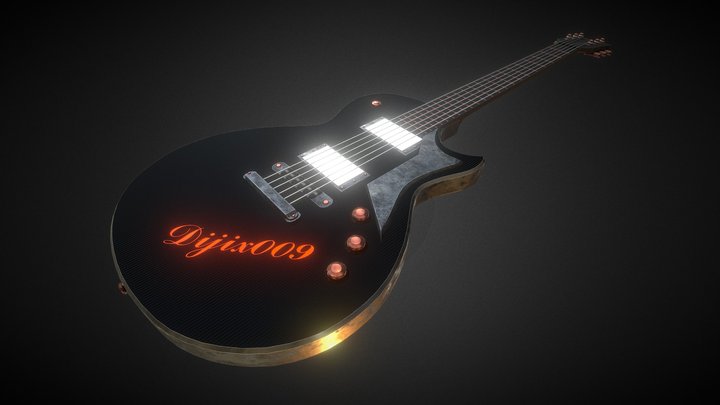 Electric guitar 3D Model