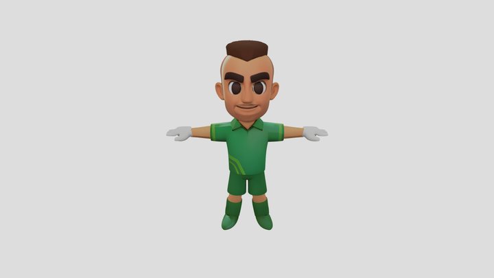 ⚽ 3D Soccer Boy Character Model 🏃‍♂️ 3D Model