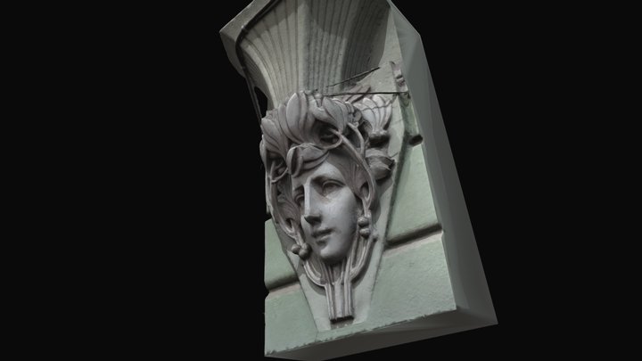 Art Nouveau console 3D Model