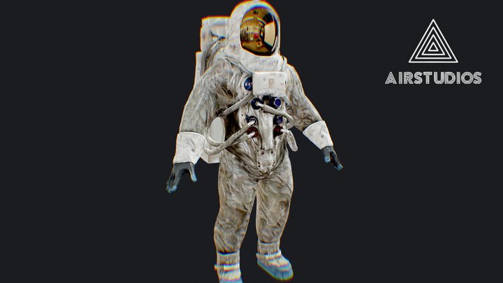 Buzz Edwin Aldrin Astronaut Space Suit 3D Model