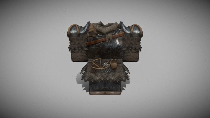 Fantasy Wanderer armor 3D Model