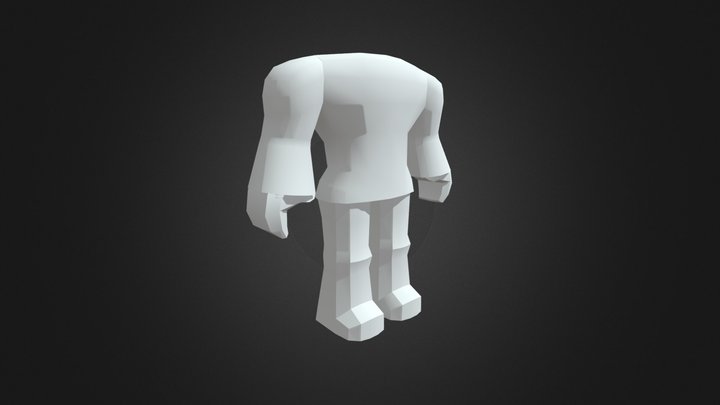 PC Computer - Roblox - Robloxian 20 3D Model