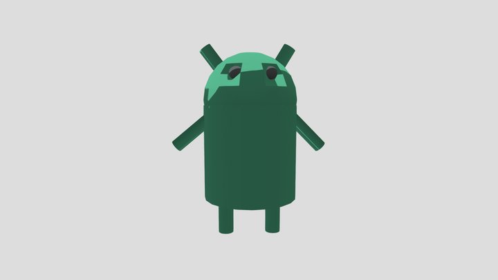 Mascote Da Android 3D Model