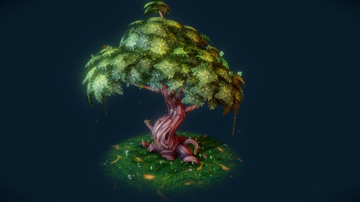 Stylized Tree 3D Model