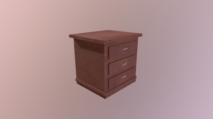 Bedside Table 3D Model