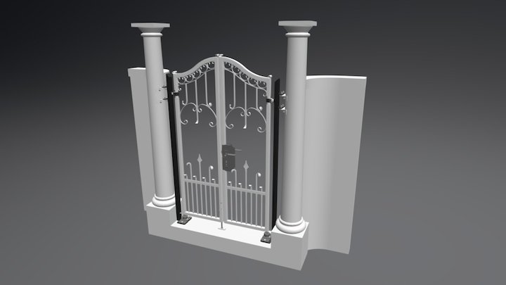 2017/1039 Zweiflügeltür 3D Model