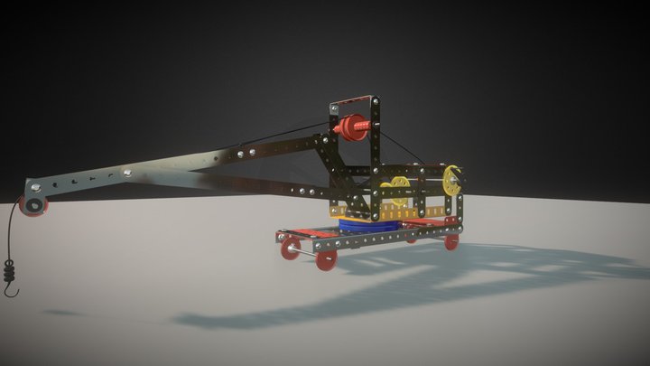 railway crane 3D Model