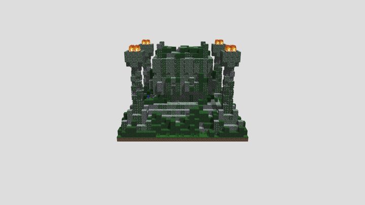 Minecraft Ruined Jungle Temple 3D Model