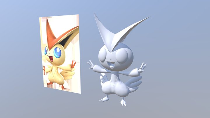 Victini Character Design 2 3D Model