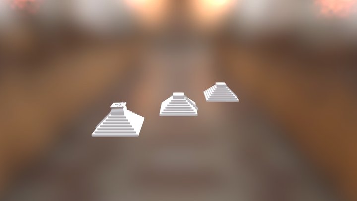 Mian Piramyd Aray Cuts Modifier 3D Model