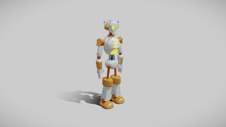 Humanoid Robot 3D Model