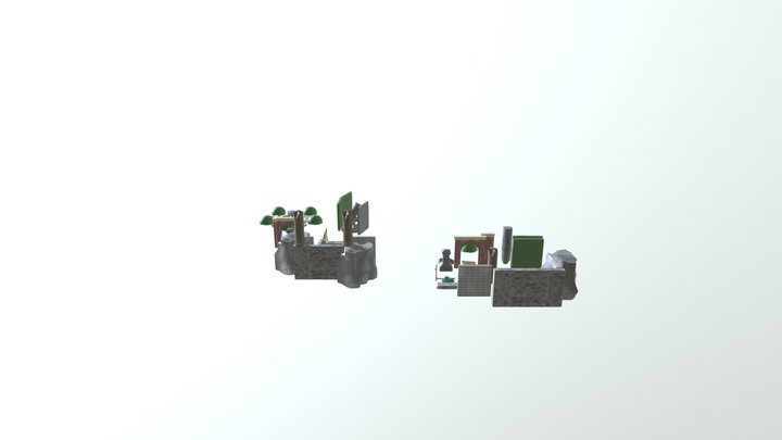 Garden in Ruins Modulars 3D Model