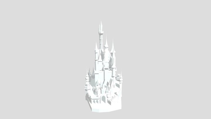 Disney Castle 3D Model