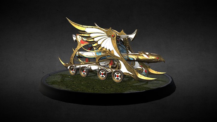 High Elve Siege Ram 3D Model