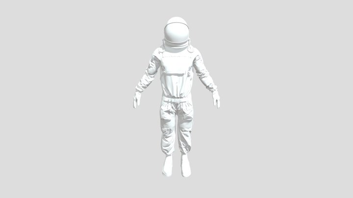 ASTRONAUT HIGH POLY 3D Model