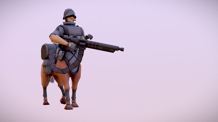 Centaur Soldier 3D Model
