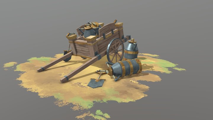 [Student Work] Dwarf delivery 3D Model