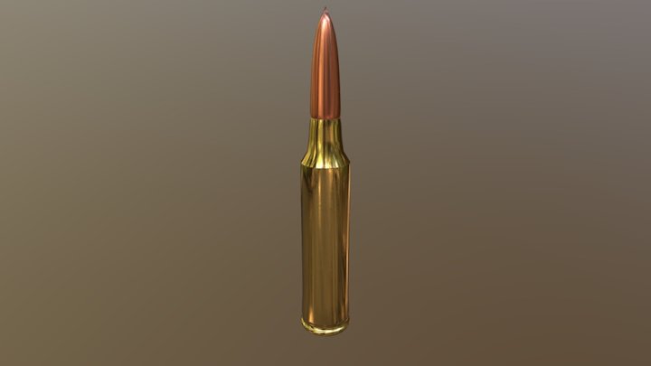 7.62 Bullet 3D Model