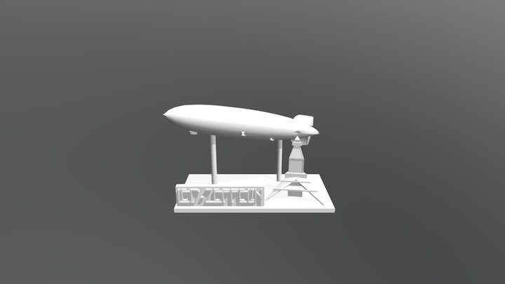Led Zeppelin 1st Album Figure 3D Model