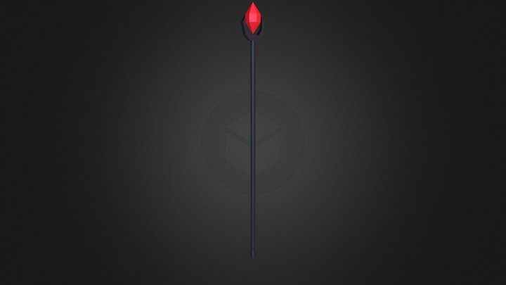 Wizard's Staff 3D Model