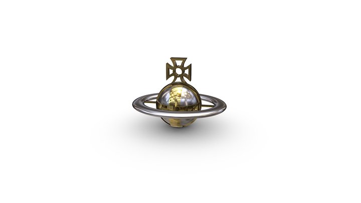 Vivienne Westwood logo 3D - exercise 3D Model