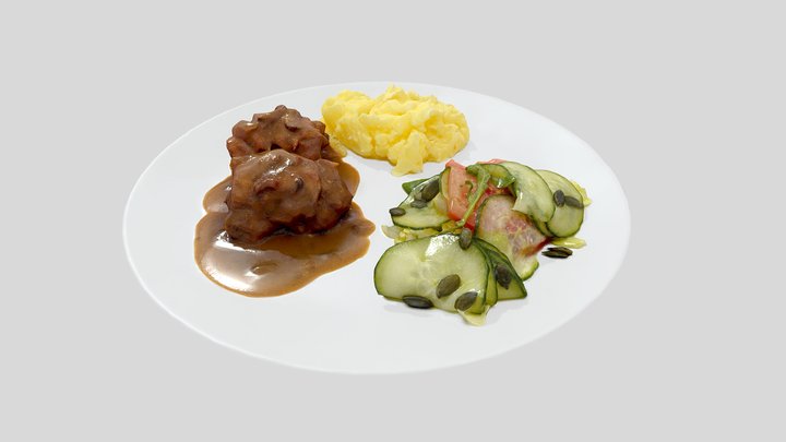 Lunch-plate 3D Model