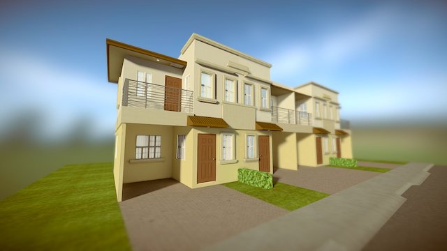 Lancaster New City Thea House Model 3D Model