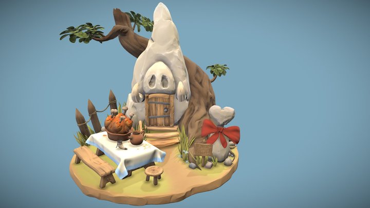 DAE Treehouse- Young Obélix 3D Model