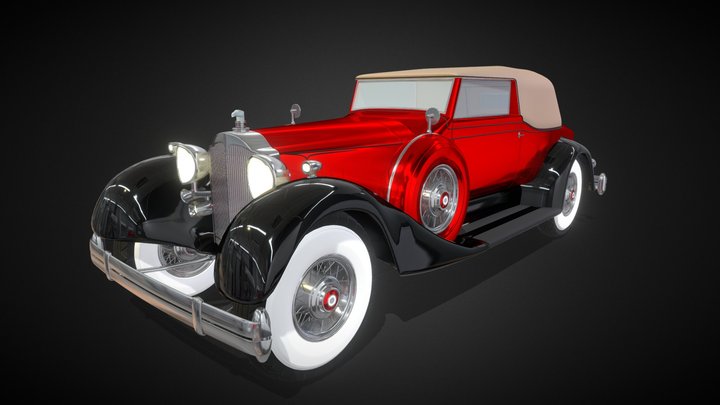 1934 Packard 3D Model