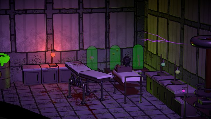Mad science lab 3D Model