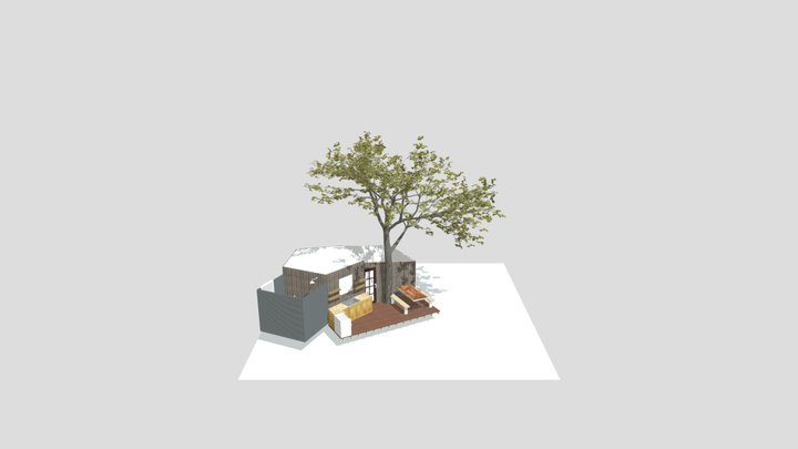 Shady Grove Cottage (outdoor kitchen) 3D Model