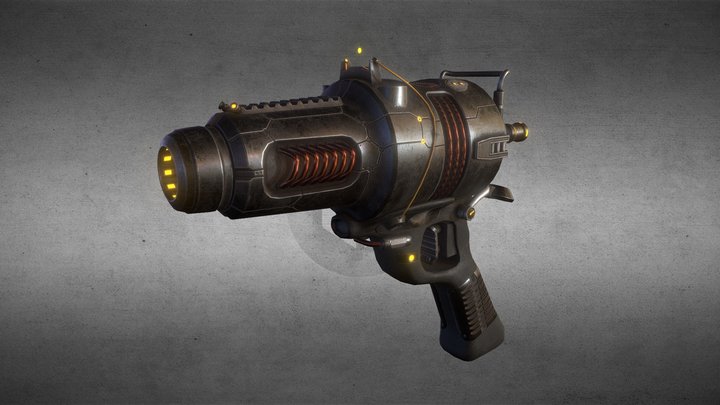 Ion pistol QW-35 3D Model
