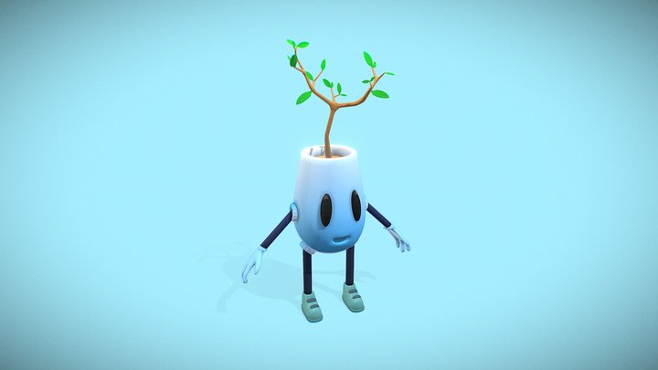 Blumentopf_Calvin 3D Model