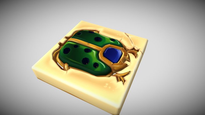 Cute beetle-shaped trap 3D Model