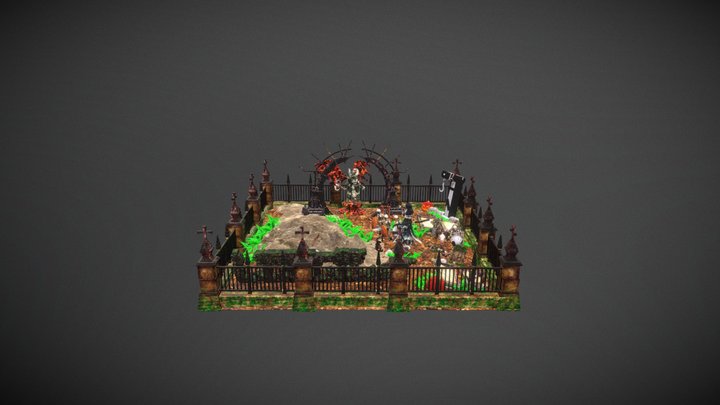 Minecraft Horror Map 3D Model