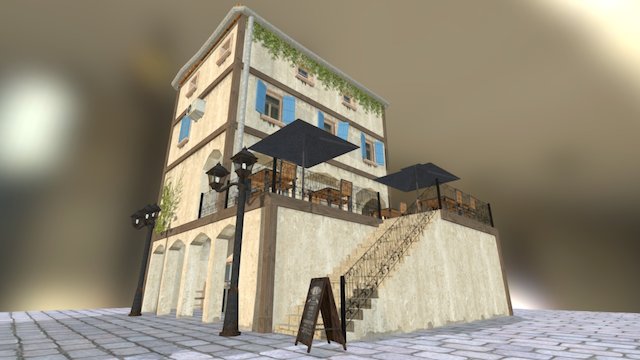 Restaurant/Shop (propped) 3D Model