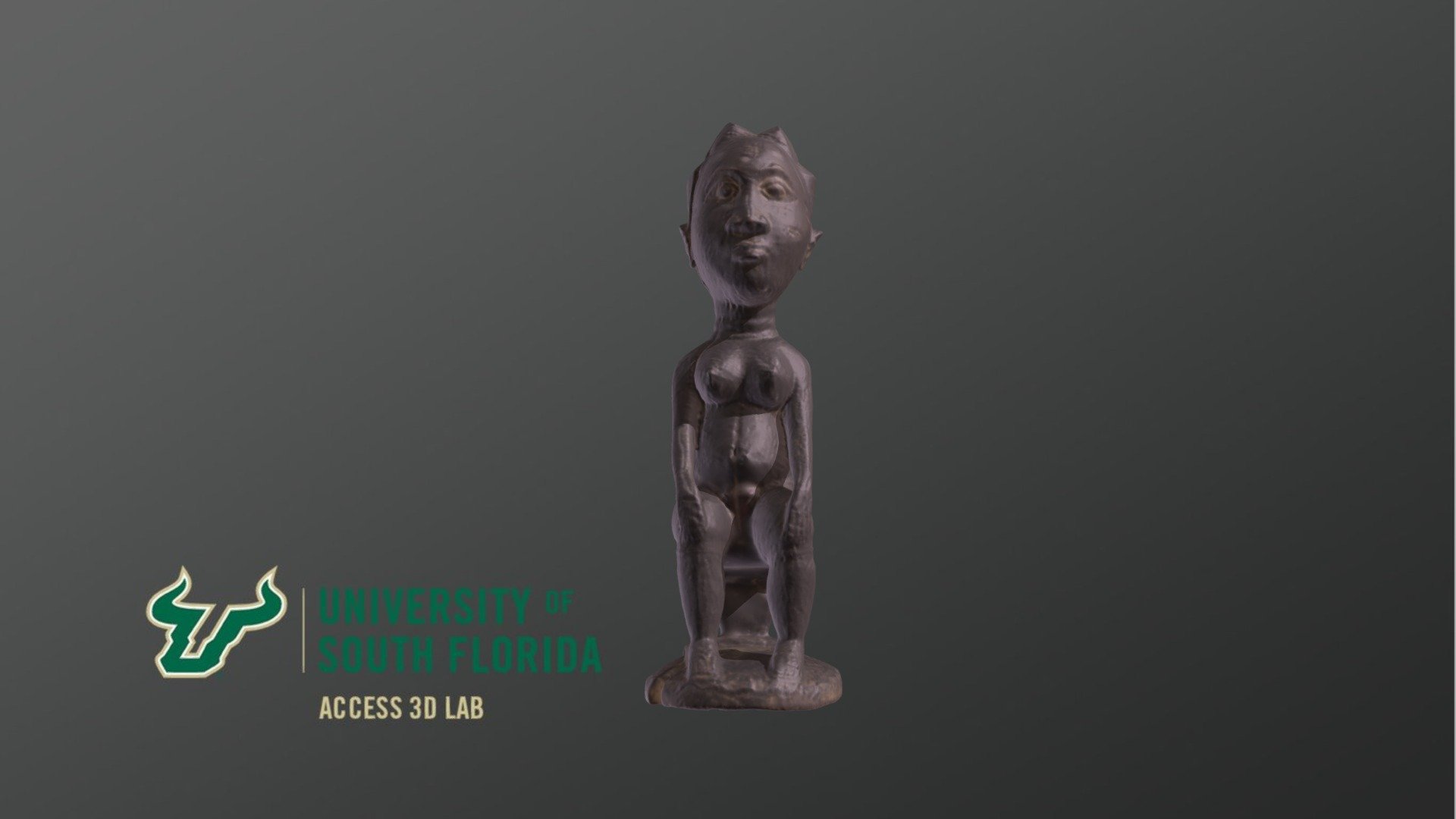 Wooden Baule Figure of Woman