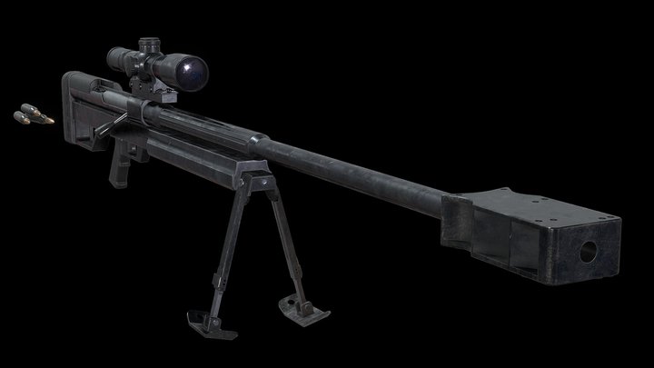 Palestinian Ghoul Sniper 3D Model