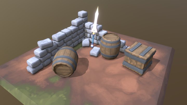 Blade between the Stones 3D Model