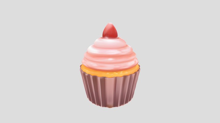 Cupcake anime 3D Model