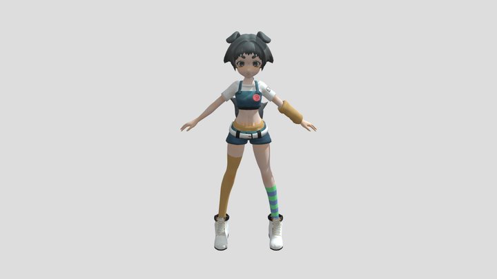 Eki_doggy girl 3D Model