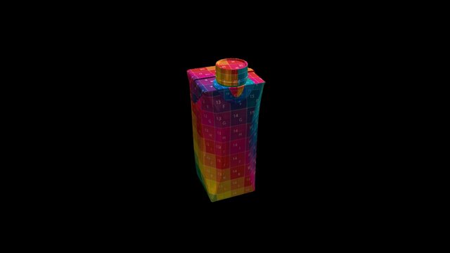 Tetra Prisma Aseptic Square With DreamCap 3D Model