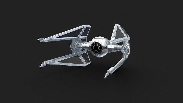 TIE/IN Interceptor 3D Model