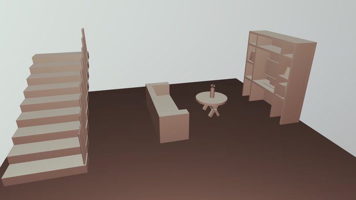 Allprimitives living room 3D Model