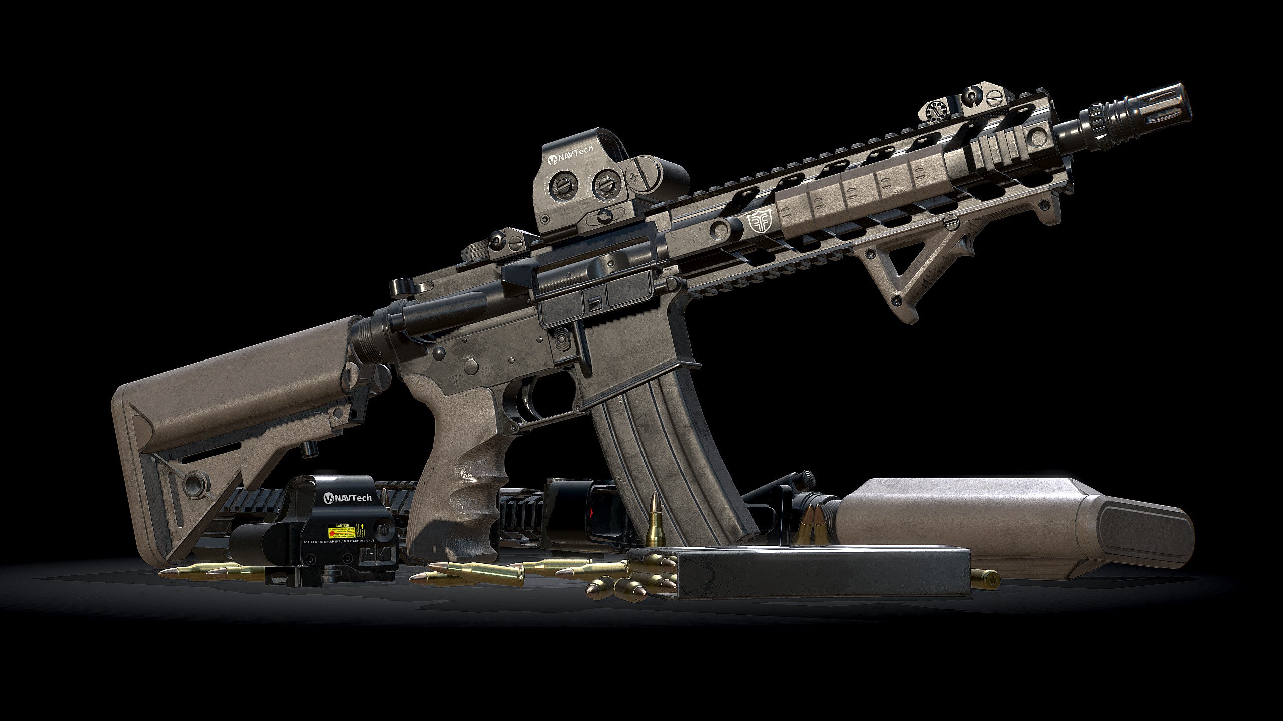 Ar models. Military 3d. Ar15 3d Art. Sketchfab Gun. Hecate II.
