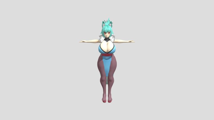 Alyssa The Fluffy Alchemist 3D Model
