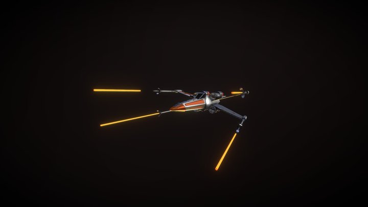 Xwing fan model 3D Model